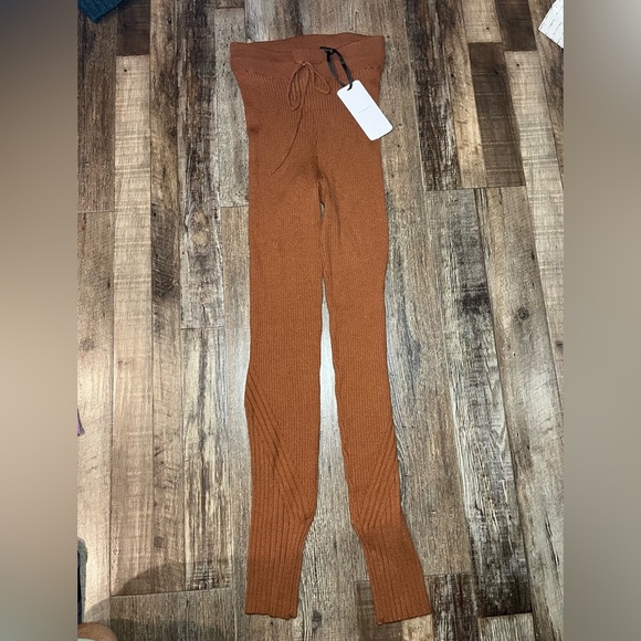 VARLEY NWT Macado Rib Knit Legging in Tortoise Shell Size Small - Picture 2 of 7